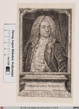 Bildnis Christian Wolff (1745 Frhr. von)