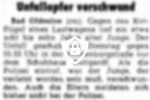 Unfallopfer verschwand