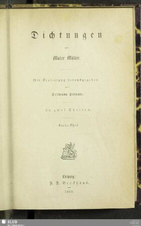 Theil 1: [Idyllen. Lieder und Balladen. Faust's Leben]