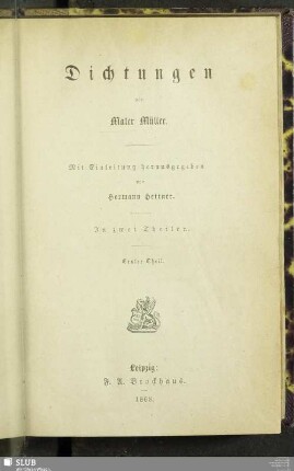 Theil 1: [Idyllen. Lieder und Balladen. Faust's Leben]