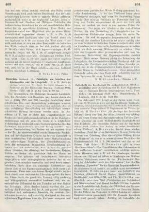 403-404 [Rezension] Rauschen, Gerhard, Patrologie
