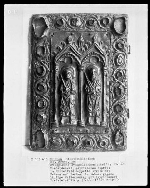Vorderdeckel einer griechischen Evangelienhandschrift