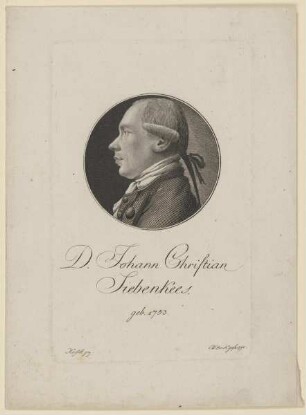 Bildnis des Johann Christian Siebenkees