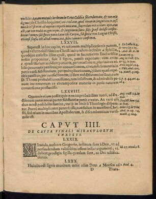 Caput IIII. De Causa Formali Miraculorum Christi.