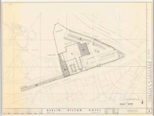 Hilton Hotel, Berlin-Tiergarten: Lageplan 1:500