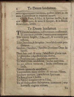 Te Deum laudamus.
