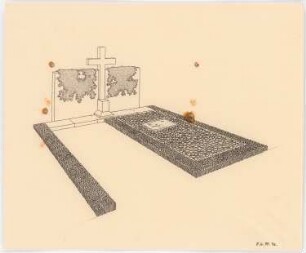 Grabdenkmal Pochhammer Potsdam: Perspektivische Ansicht