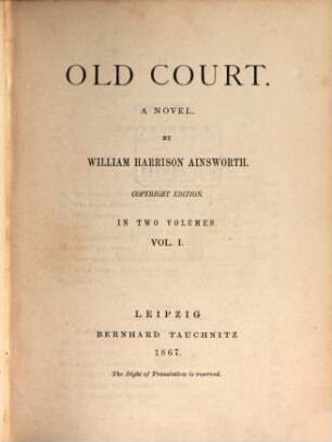 Old court : a novel, 1