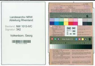 Entnazifizierung Georg Volkenborn , geb. 05.03.1896 (Gastwirt)