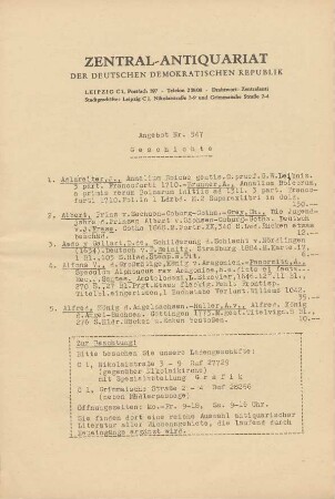Nr. 547: Geschichte