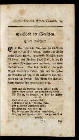 Gleichheit der Menschen