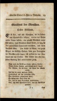 Gleichheit der Menschen