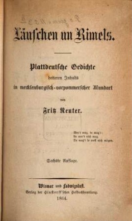 Sämmtliche Werke, 1