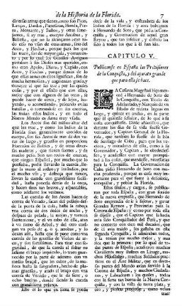 Cap. 5. Publicante en Espana las Provisiones de la Conquista, y el Aparato grande , que para ella se hace.