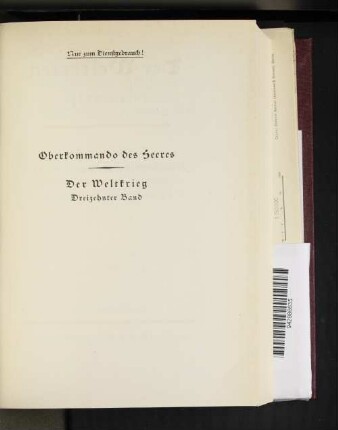 Bd. 13: Die Kriegführung im Sommer und Herbst 1917 : die Ereignisse außerhalb der Westfront bis November 1918