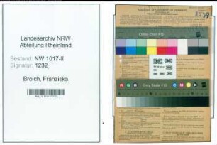 Entnazifizierung Franziska Broich , geb. 26.01.1908 ()