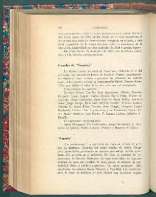 Comidas de "Nosotros"