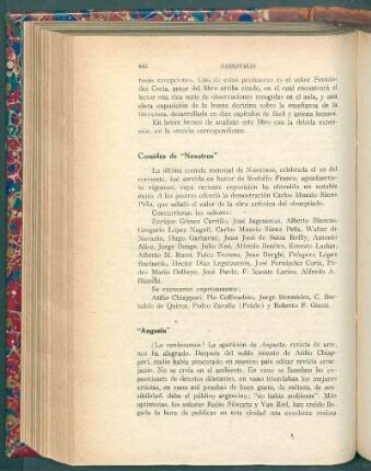 Comidas de "Nosotros"