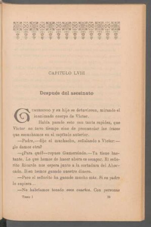 Capítulo LVIII - Después del asesinato