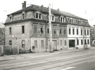 Dresden-Pieschen, Großenhainer Straße 115/117. Doppelwohnhaus (um 1870). Straßenansicht