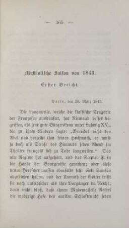 Musikalische Saison von 1843