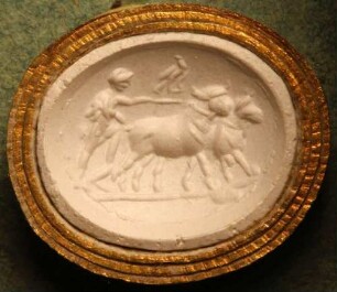 Romulus mit zwei Ochsen (Daktyliothek, Zweites Historisches Tausend)