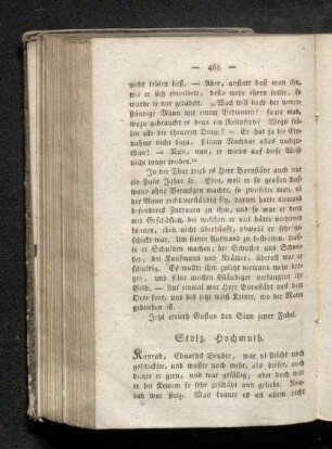 Stolz, Hochmuth.