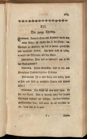 XII. Der junge Theolog.
