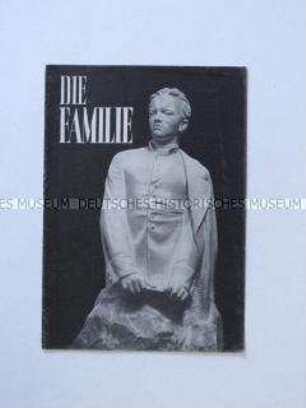 Programm der Städtischen Theater Leipzig zur Aufführung des Stückes "Die Familie" von I. Popow im Schauspielhaus