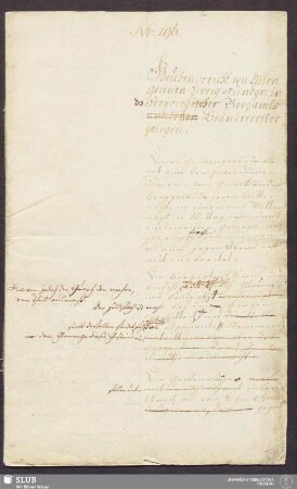 Grubenbericht von Alten Grünen Zweig Fundgr: in des Freyberger Bergamts Bränderrefier gelegen - 17.6249 4.