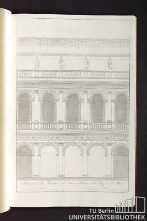 Riduzione della facciata della nuova fabbrica sulla piazza di S. Marco