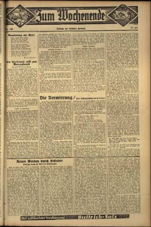 Zweite Ausgabe vom Sonntag, den 14. Juli 1935.