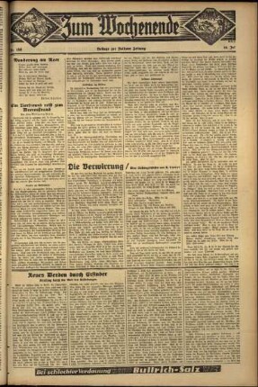 Zweite Ausgabe vom Sonntag, den 14. Juli 1935.