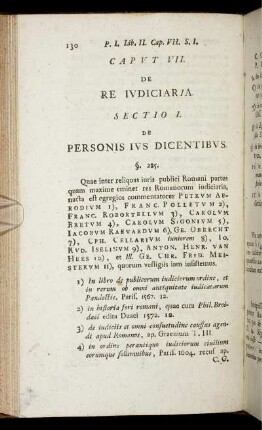 Caput VII. De re iudiciaria.