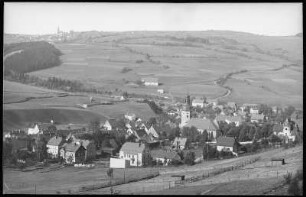 Geising. Blick nach Geising und Altenberg