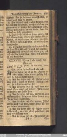 XXXVIII. Vom Geheimniß des Kreuzes.