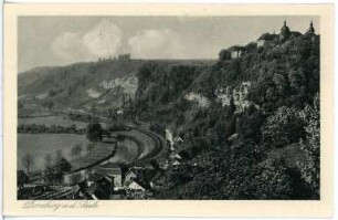 Dornburg. Blick auf Dornburg