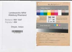 Entnazifizierung Anton Dreyer , geb. 31.01.1896 (Vertreter)