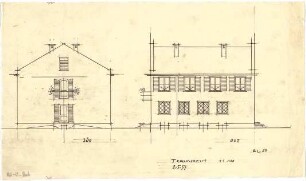 Döllgast, Hans; Traunreut (Bayern); Kath. Pfarrkirche "Zum Heiligsten Erlöser" - Ostseite; Südseite (Ansichten)