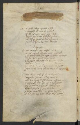 Gedicht, ital. (Nachtrag)