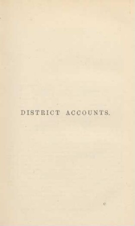 District accounts