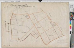 Meckingsen (Soest), Zusammenlegung Meckingsen, Bl.3 Brouillonkarte II Flur 3