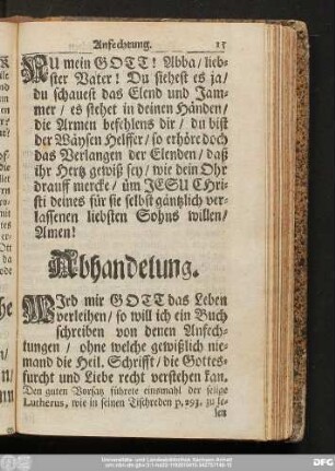 Abhandelung.