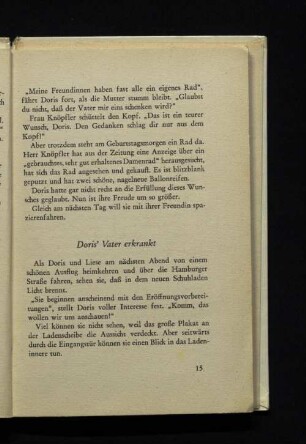 Doris' Vater erkrankt