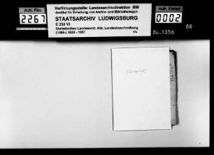 Topographisch-statistische und historiographische Beschreibungen, auch Notizen, zu verschiedenen Orten im Oberamt, von Pfarrer Köhler aus Marschalkenzimmern
