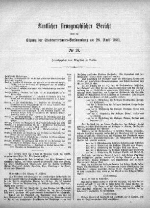 No. 18, 28. April 1881