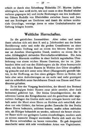 Weltliche Herrschaften.