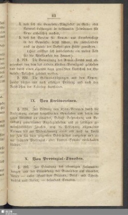 X. Von Provinzial-Synoden