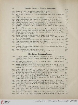 Römische Kaisermünzen (Nr. 4289 - 4571)
