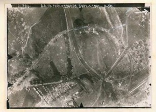 Foto der Bahnstellung westlich und nordwestlich von Schacht 5 (Luftbild)